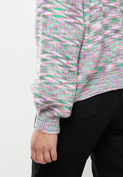 Stella Morgan - Marl knitted multicolour jersey - lilac