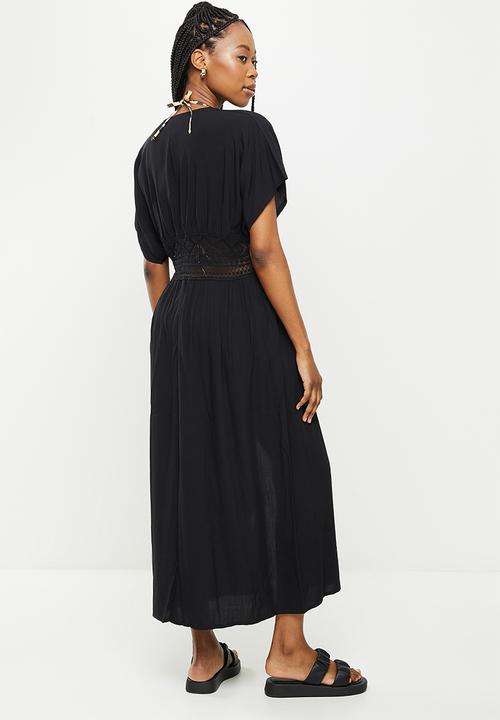 dailyfriday - Long bohemian kaftan - black
