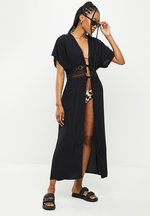 dailyfriday - Long bohemian kaftan - black