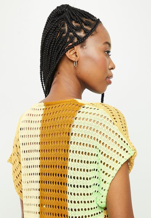 dailyfriday - Low v-neck mini kaftan - multi