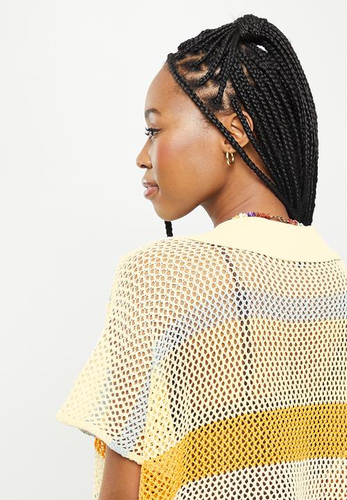 dailyfriday - V-neck striped cover up - stripe