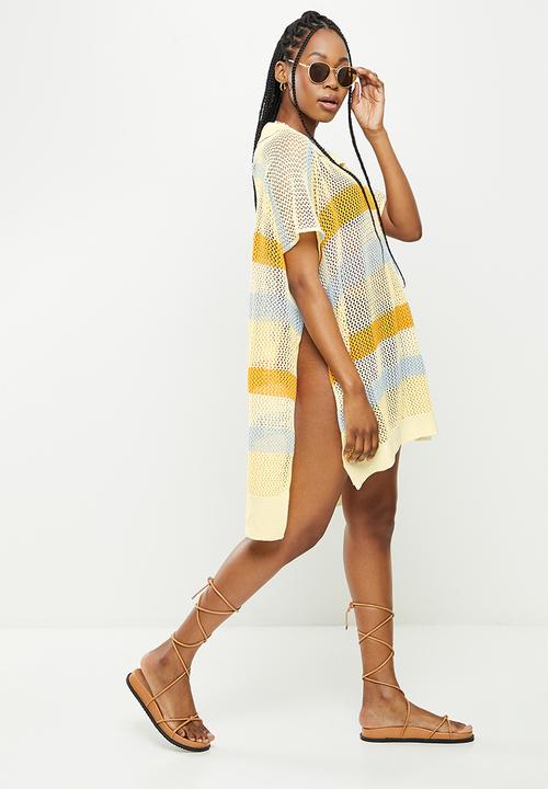 dailyfriday - V-neck striped cover up - stripe