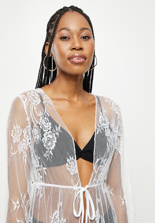dailyfriday - Boho lace kaftan - white