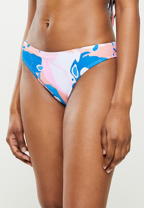 dailyfriday - Triangle bikini set - blue abstract print
