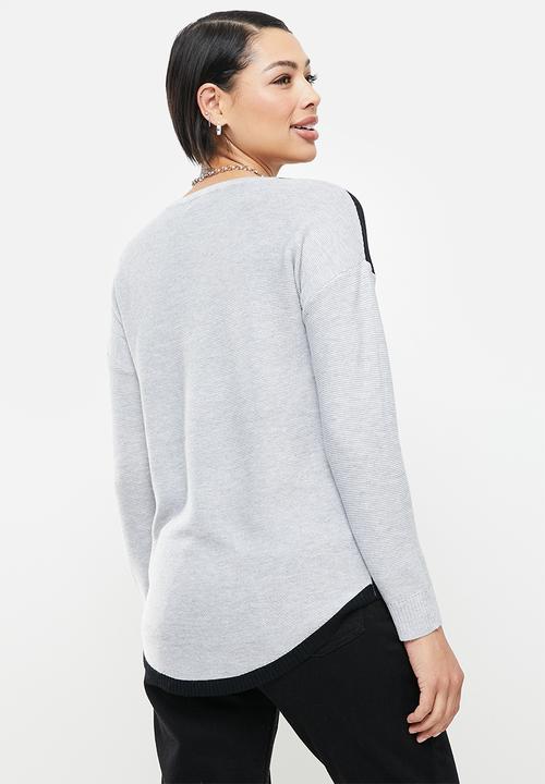 Stella Morgan - Colourblock knit jersey - multi