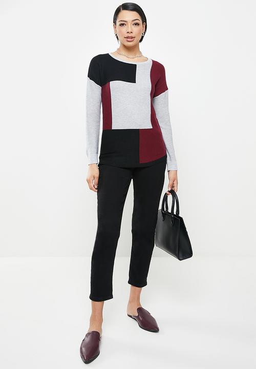 Stella Morgan - Colourblock knit jersey - multi