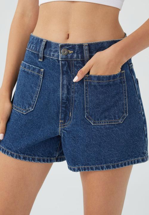 Cotton On - A-line denim short - cape blue 