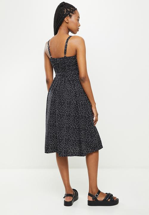 dailyfriday - Button down sleeveless dress - black