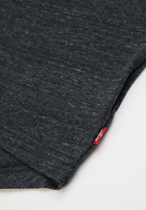 Levi’s® - Levi’s long sleeve high low te shirt beani - navy & yellow 