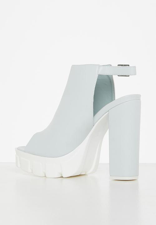 Rock & Co - Onyx 1 ankle tie block heel - blue