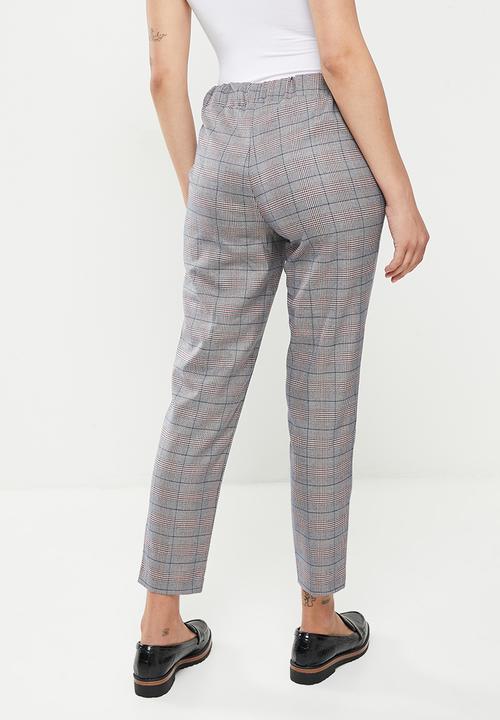 Koton - Medium rise tie waist pocket detailed trousers - navy