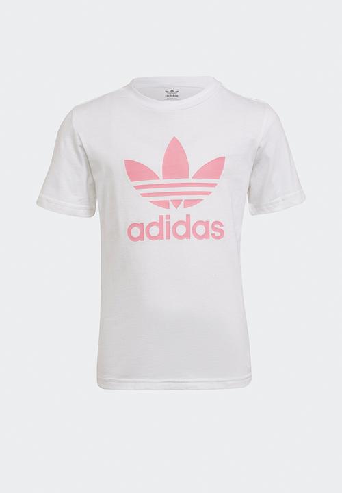 adidas Originals - Short tee set - white & bliss pink
