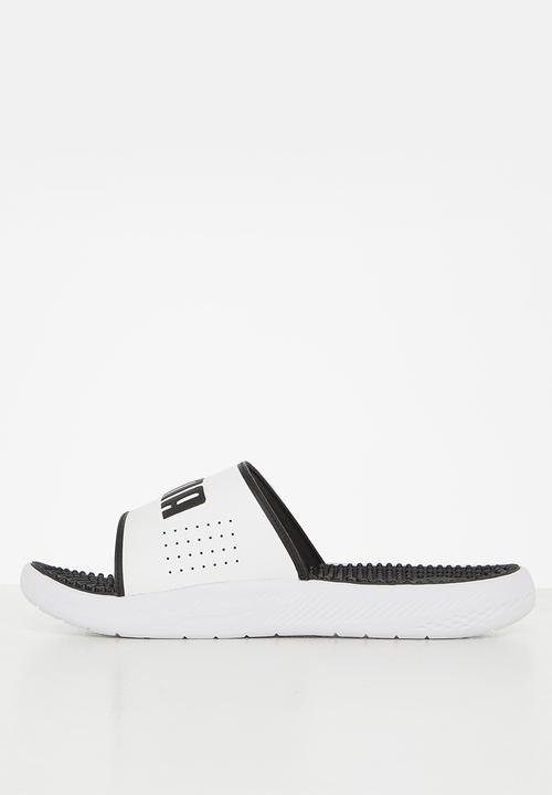 PUMA - Softride slide massage - puma white & puma black