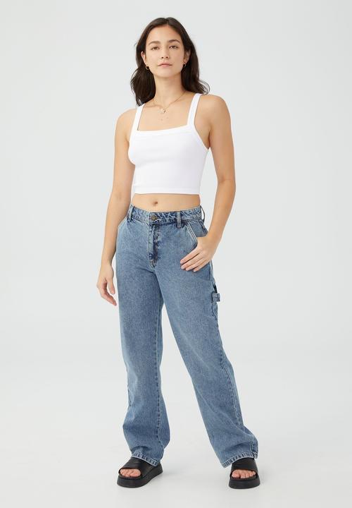 Cotton On - Petite carpenter jean - reef blue