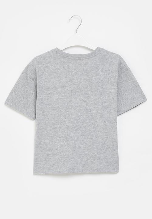 Superbalist Kids - Younger boys oversized boxy tee - grey melange