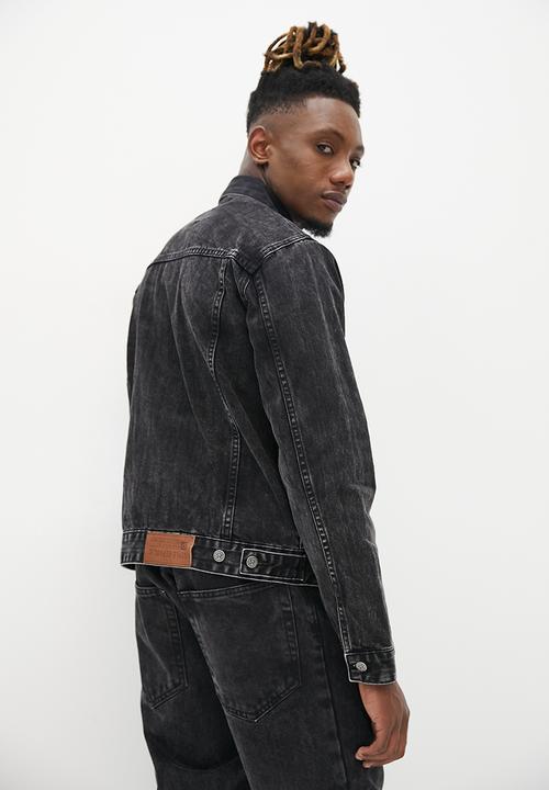 STYLE REPUBLIC - Denim trucker jacket - black acid wash