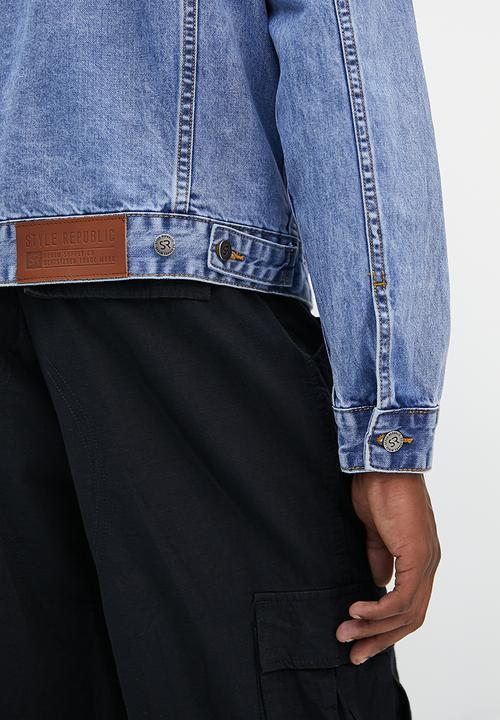 STYLE REPUBLIC - Denim trucker jacket - light blue acid wash