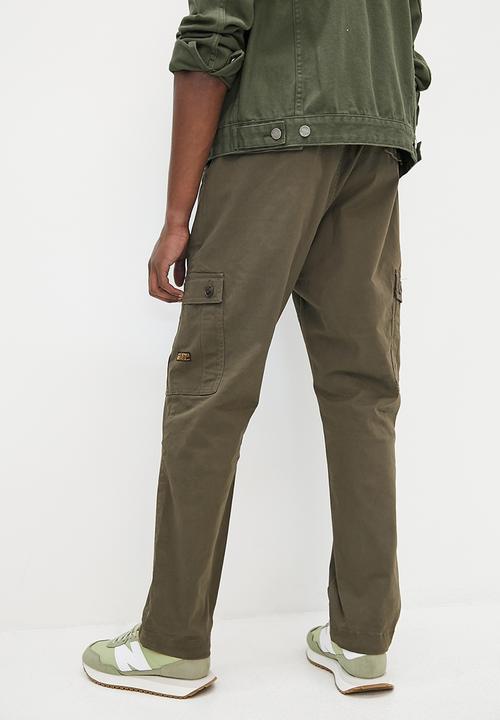 STYLE REPUBLIC - Slim tapered elastic cargo pant - dark green