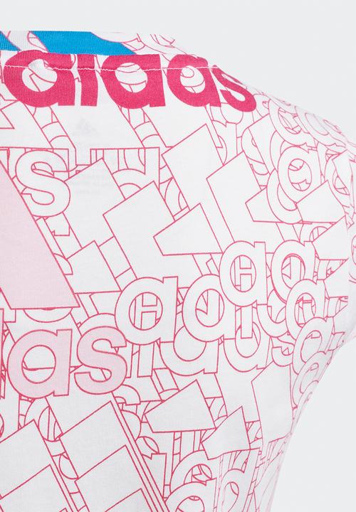 adidas Originals - G es bl tee - white/clear pink/team real magenta