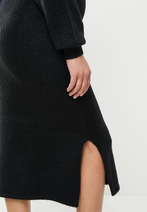 Cotton On - Maternity friendly blondie midi dress - black