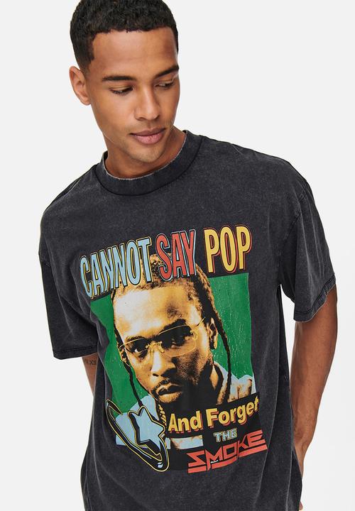 Only & Sons - Onspopsmoke ovz ss tee - black