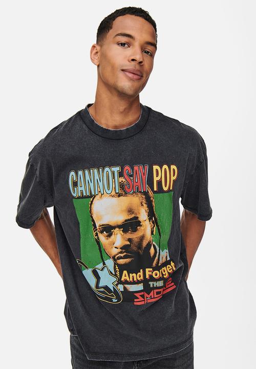 Only & Sons - Onspopsmoke ovz ss tee - black