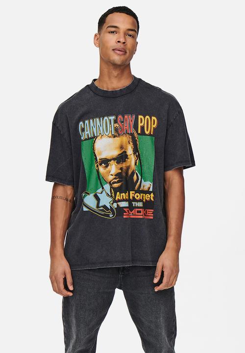 Only & Sons - Onspopsmoke ovz ss tee - black