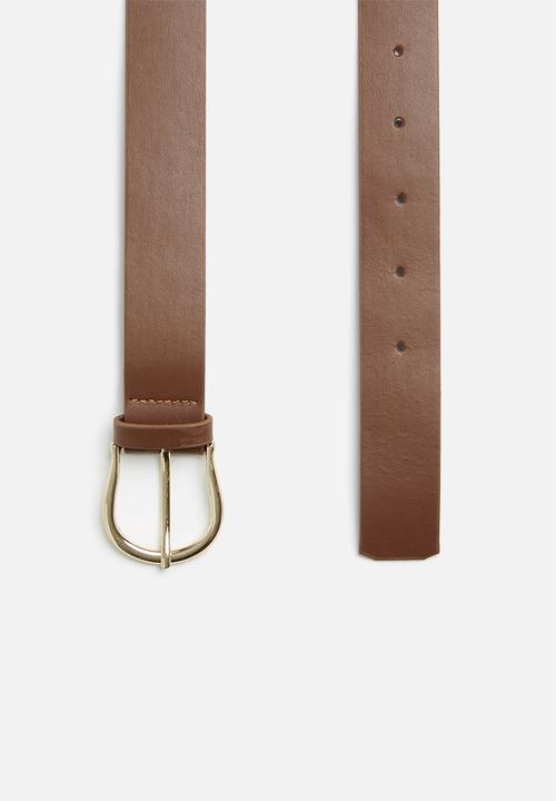 Trendyol - Minimal detail belt belt -  tobacco