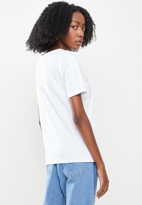 Koton - Short sleeve cotton T-shirt - white 