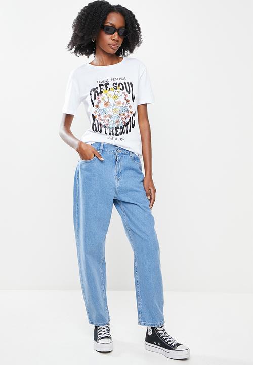 Koton - Short sleeve cotton T-shirt - white 
