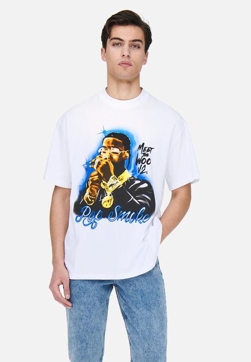 Only & Sons - Onspopsmoke ovz ss tee - white