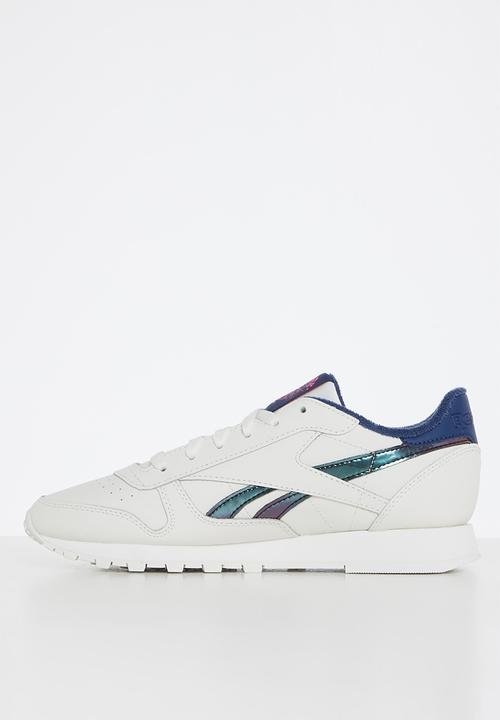 Reebok - Classic leather - chalk/batik blue/atomic pink