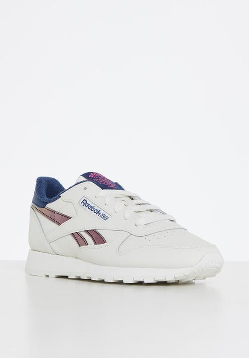 Reebok - Classic leather - chalk/batik blue/atomic pink