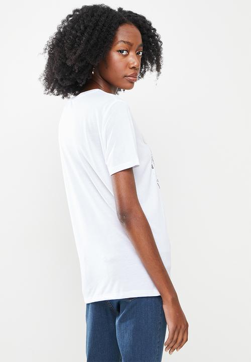 Koton - Patterned basic T-shirt - white