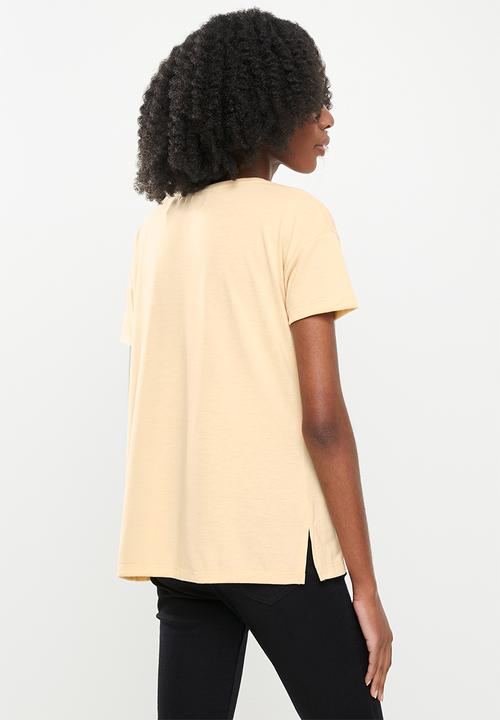 Koton - Printed T-shirt - beige