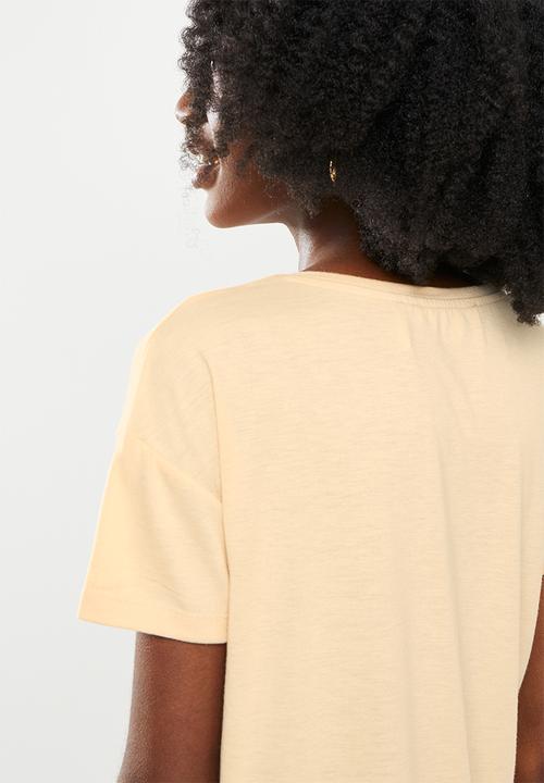Koton - Printed T-shirt - beige