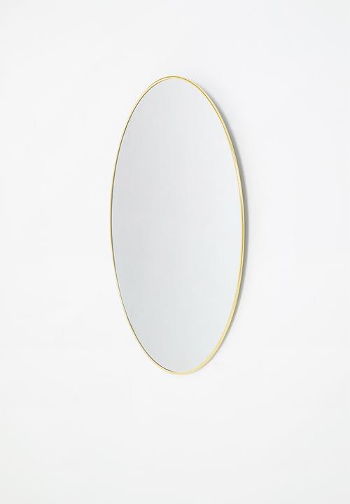 Umbra - Hubba oval mirror - brass