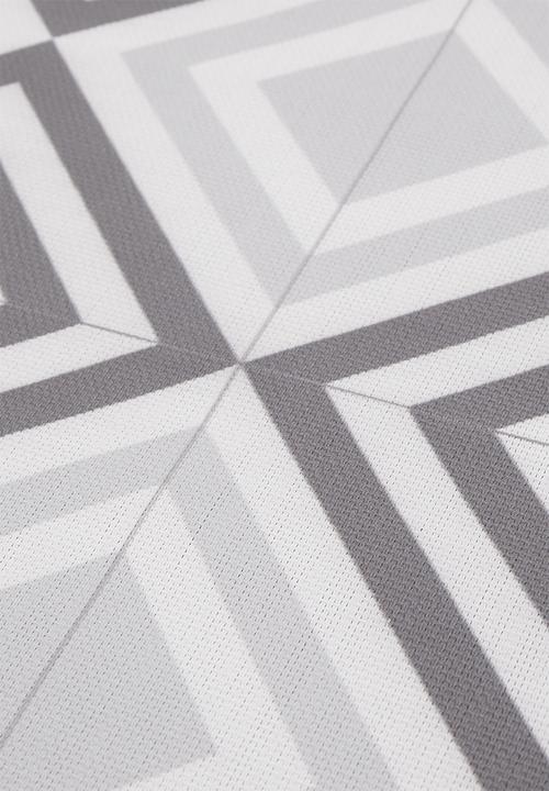 Fotakis - Geo diamond vinyl balcony runner - grey