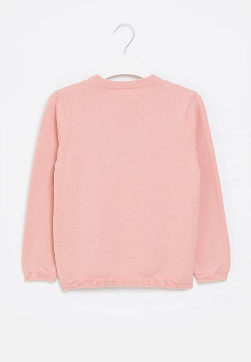 Pop Candy - Girls plain cardigan - pink