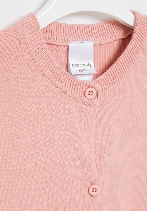Pop Candy - Girls plain cardigan - pink