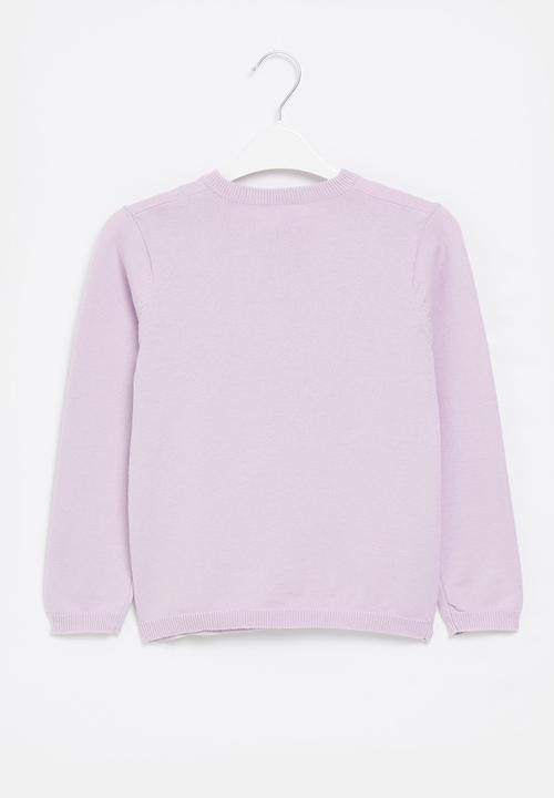 Pop Candy - Girls plain cardigan - purple