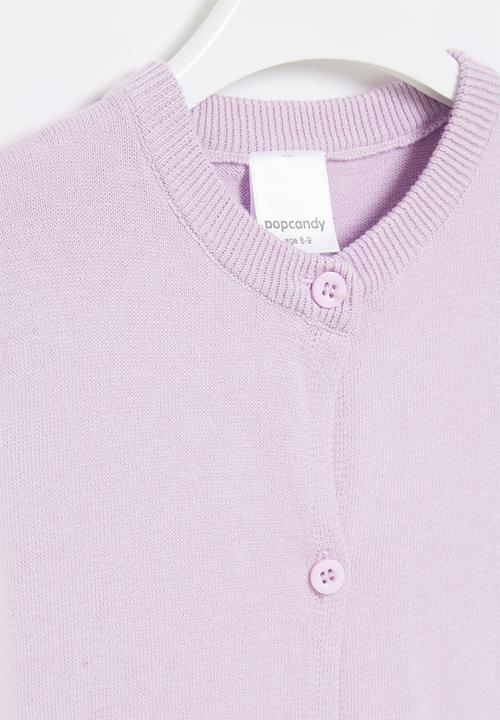 Pop Candy - Girls plain cardigan - purple