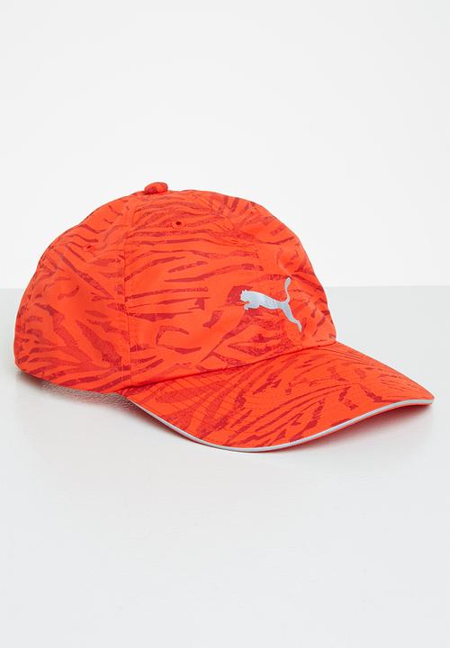 PUMA - Unisex running cap iii - cherry tomato-aop