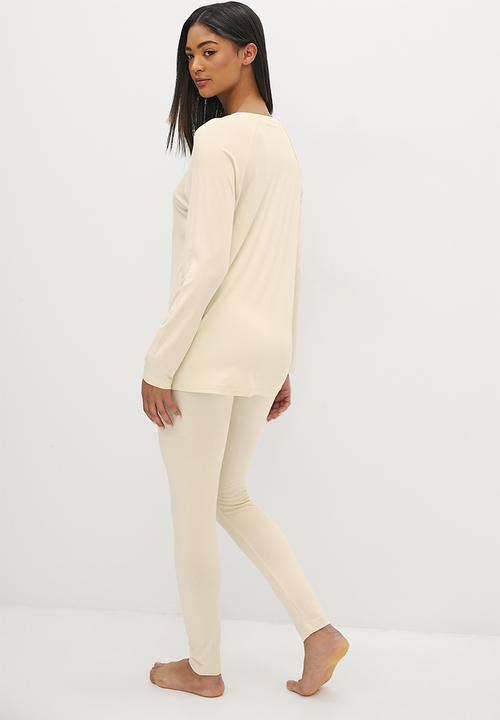 Blake - Tom and Jerry oversized crew/legging sleep set - neutral