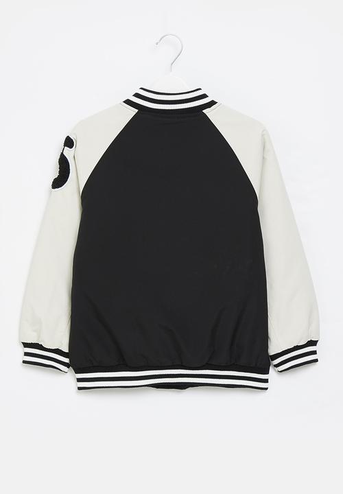 Pop Candy - Girls baseball jacket - black & white