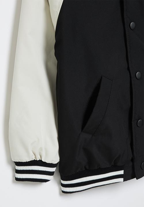 Pop Candy - Girls baseball jacket - black & white