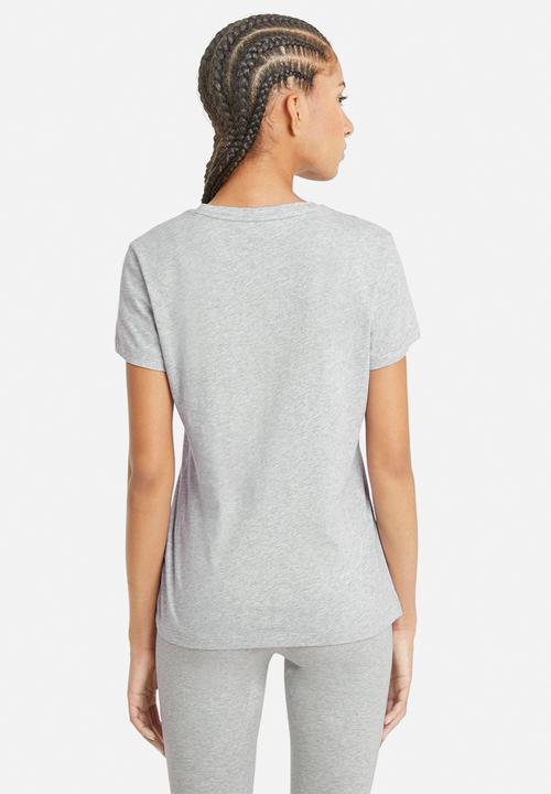 PUMA - Ess logo tee - light gray heather