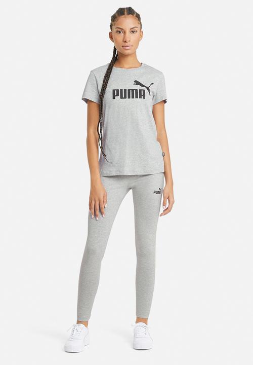 PUMA - Ess logo tee - light gray heather