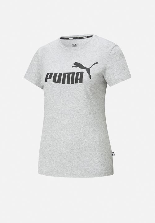 PUMA - Ess logo tee - light gray heather