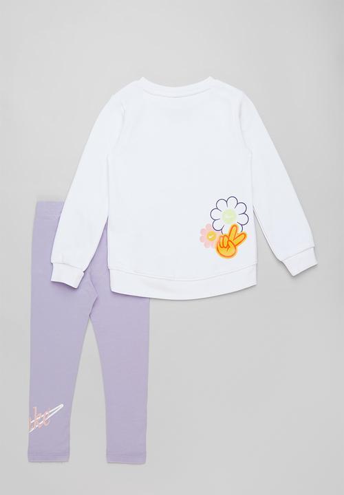 Nike - Nkg flower child pant set - purple dawn